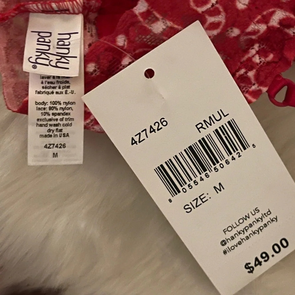 HANKY PANKY I Heart Peppermint Bralette, NWT, M - Picture 10 of 10